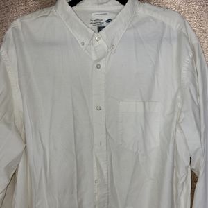 White Button Down Long Sleeve Shirt